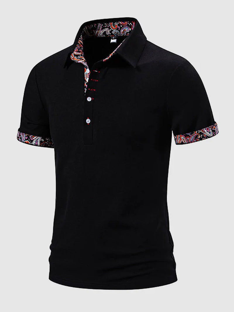 Paisley Block Business Polo