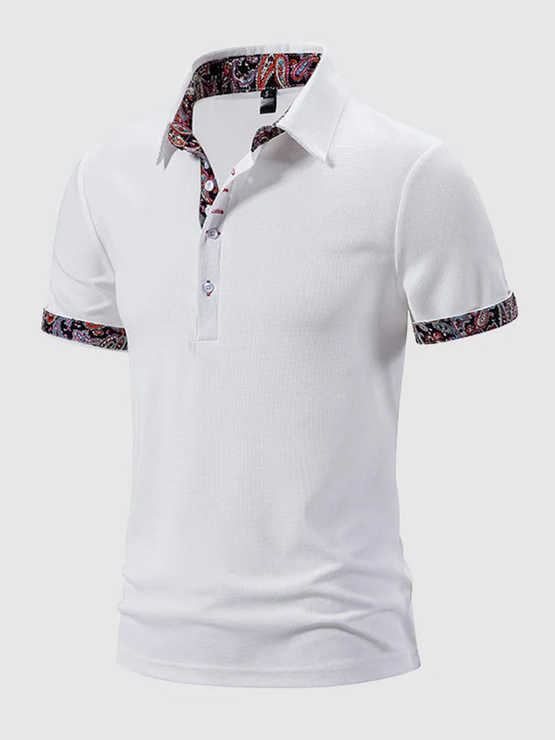 Paisley Block Business Polo