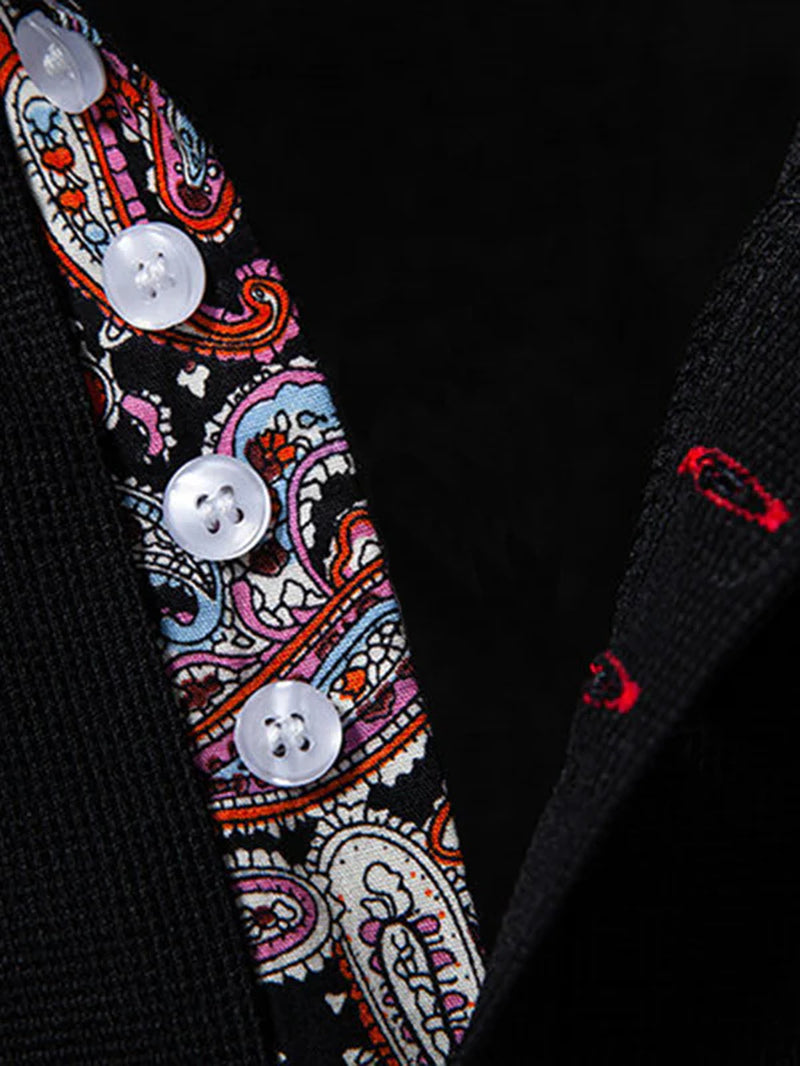 Paisley Block Business Polo