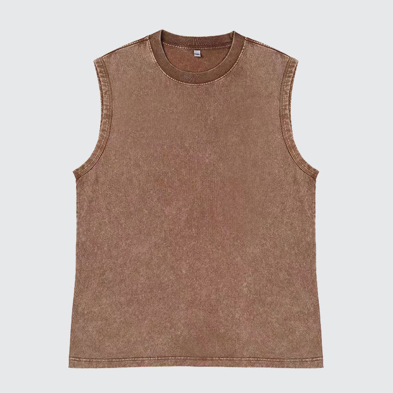 Men's 100% Cotton Retro Muscle Top