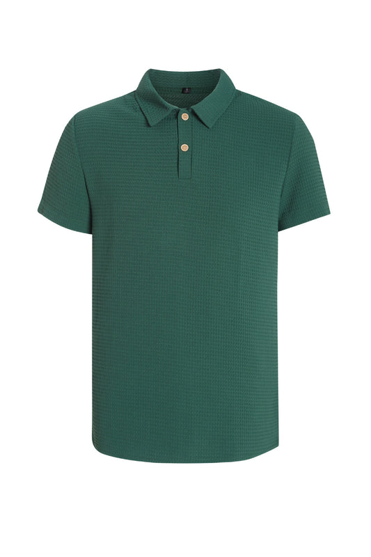 Geometric Knit Jacquard Polo