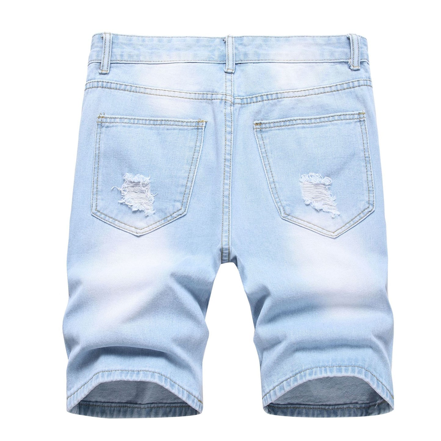 Men's Distressed Denim Shorts