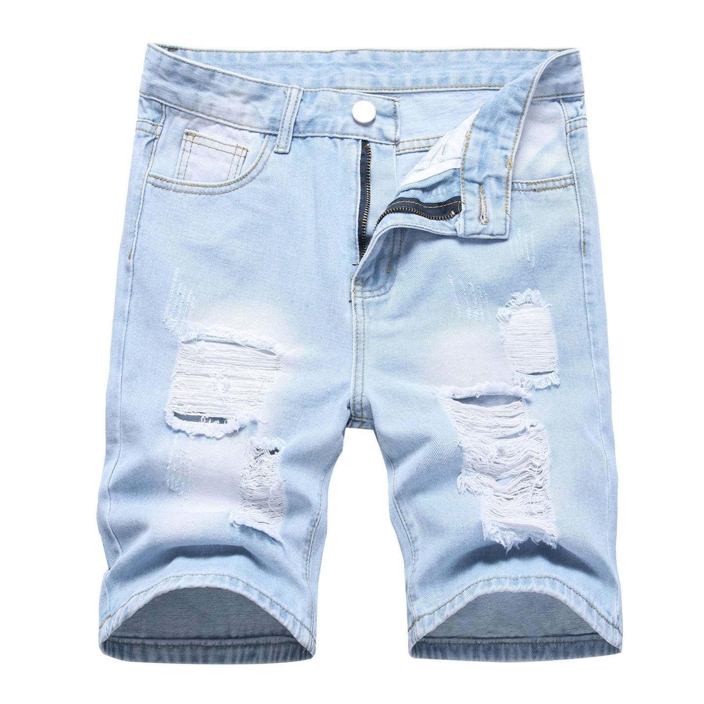 Men's Distressed Denim Shorts