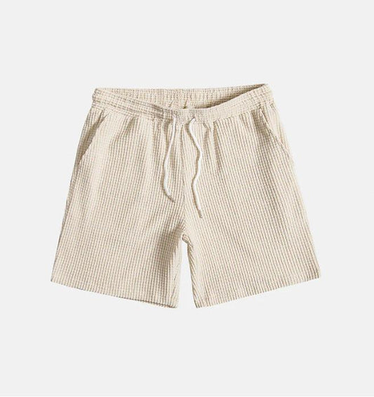 Velour-Style Drawstring Shorts