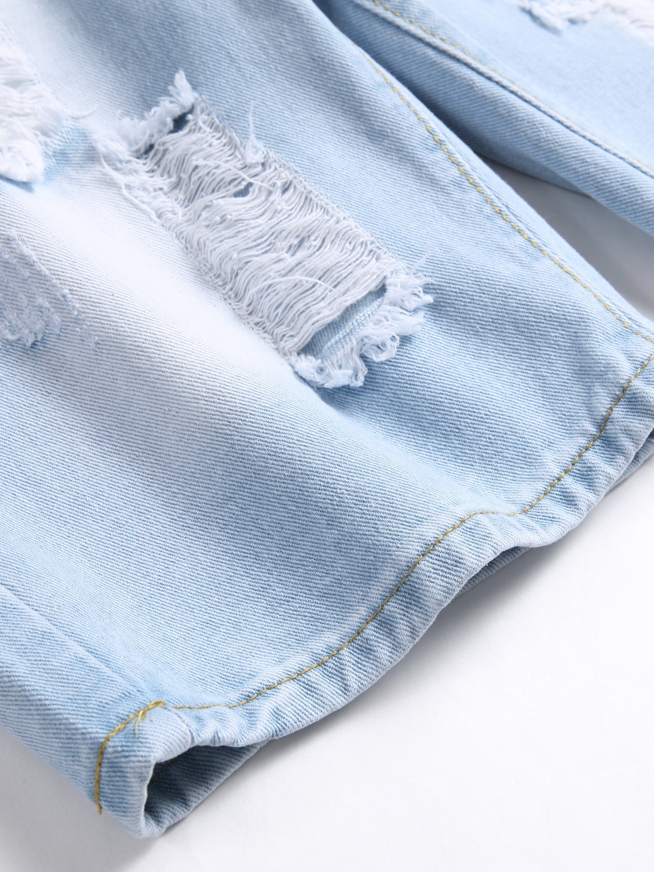 Men's Distressed Denim Shorts