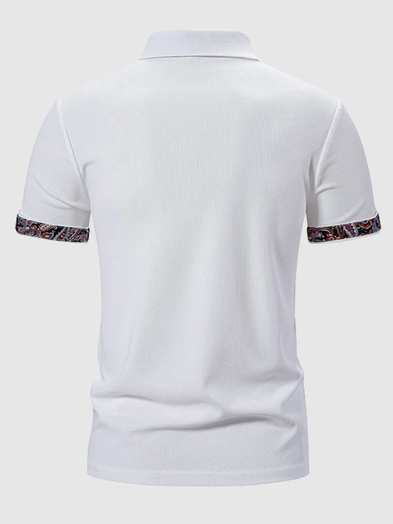 Paisley Block Business Polo