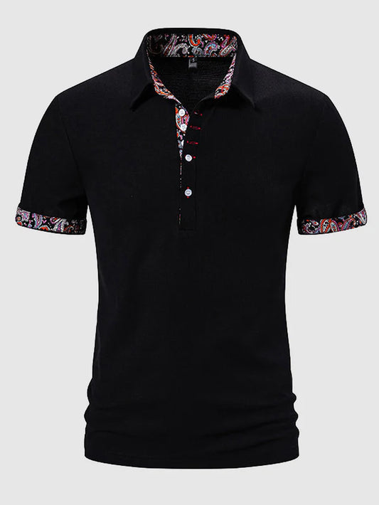 Paisley Block Business Polo