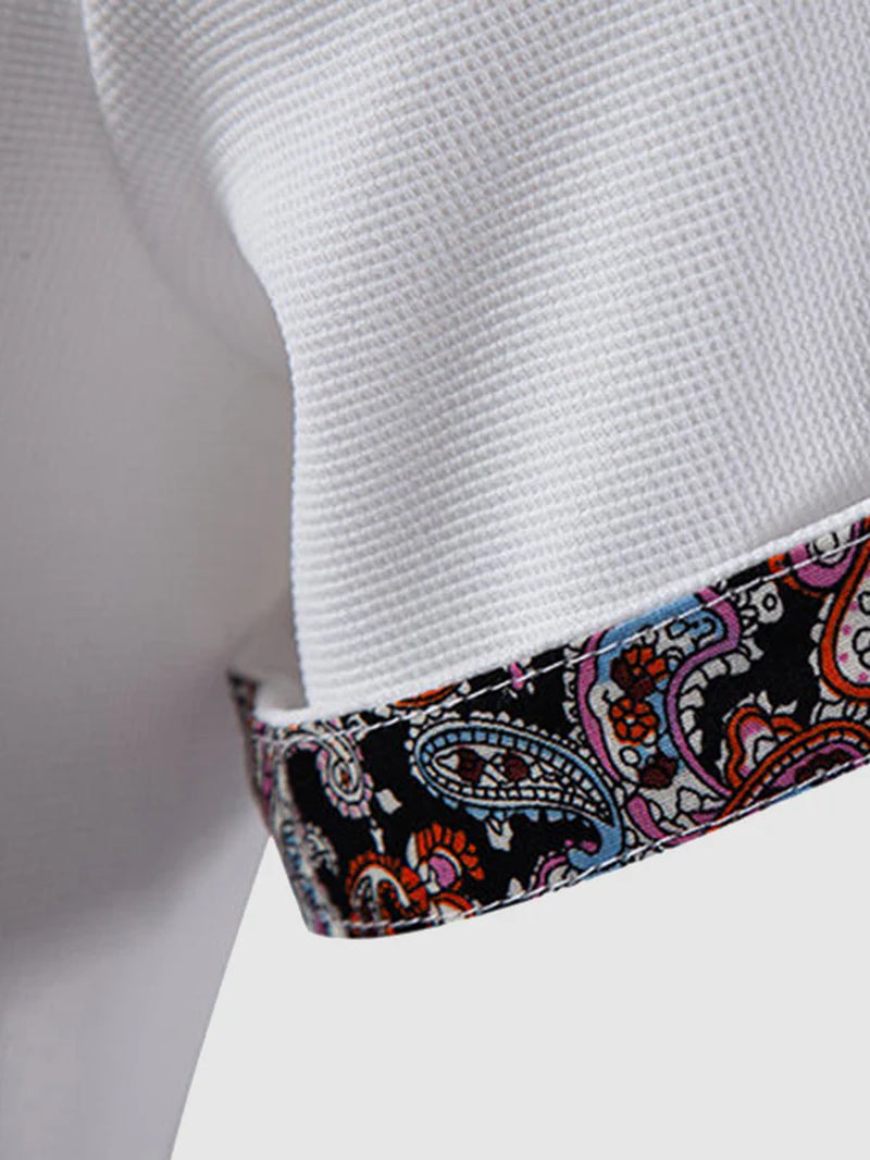 Paisley Block Business Polo