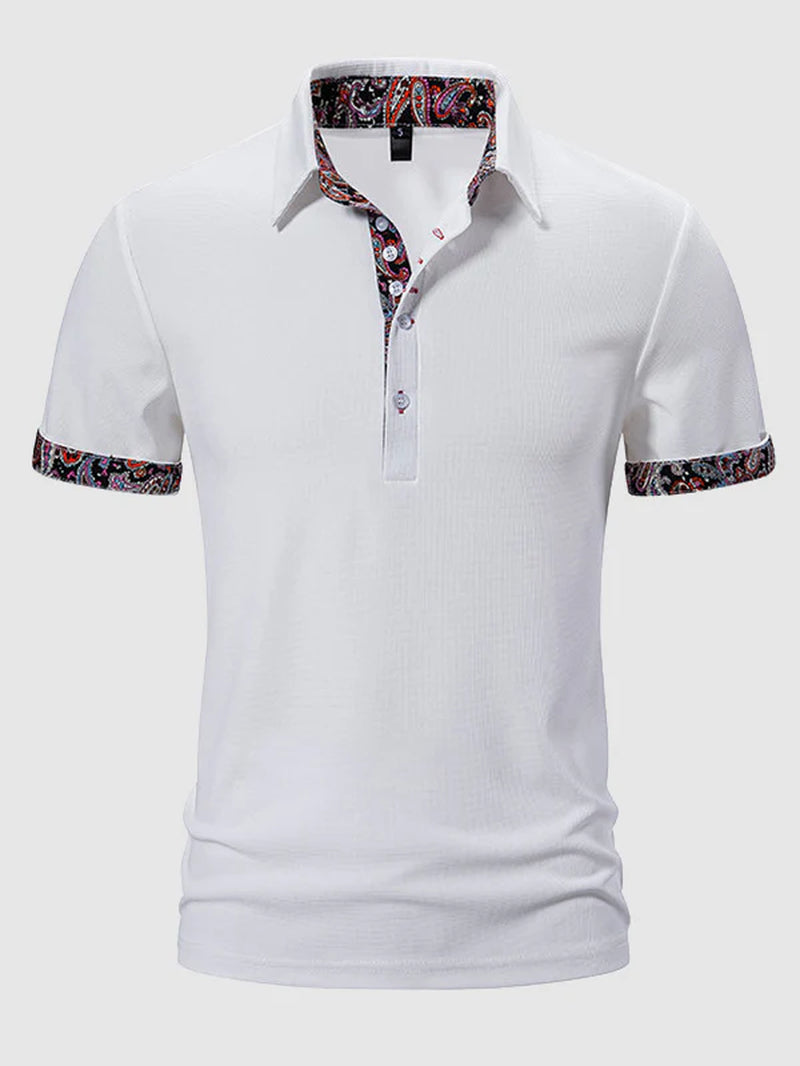 Paisley Block Business Polo